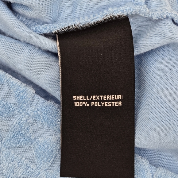 Textured Terry Cloth 7 For All Man Kind Blue Drawstring Shorts Size:Small - Picture 3 of 10